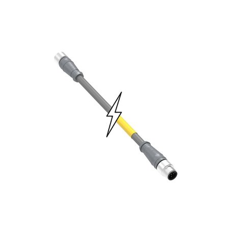 MOLEX NMEA M12, #22AWG/5, M/F PATCHCORD 2M 848546036